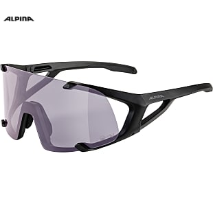 Alpina HAWKEYE Q-LITE V, Black Matt - Purple
