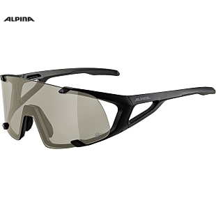 Alpina HAWKEYE Q-LITE, Black Matt - Silver Mirror