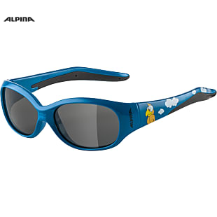 Alpina KIDS FLEXXY, Blue Pirat Gloss - Black