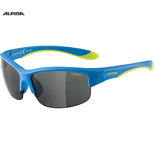 Alpina YOUTH FLEXXY HR, Blue Matt - Lime - Black