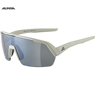 Alpina TURBO HR, Smoke - Grey Matt - Green Mirror