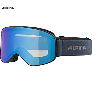 Alpina SLOPE Q-LITE, Black Matt - Mirror Blue