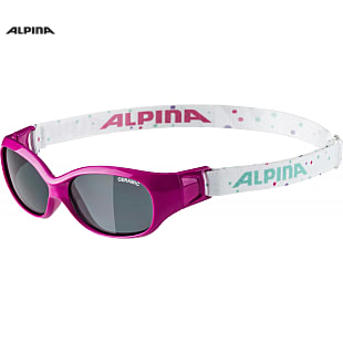 Alpina KIDS SPORTS FLEXXY, White - Dots - Black