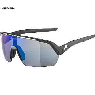 Alpina TURBO HR Q-LITE, Smoke - Blue Matt - Gold Mirror