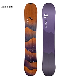 Arbor SWOON CAMBER SPLITBOARD, Carbonized Bamboo