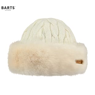Barts W FUR CABLE BANDHAT, Heather Brown