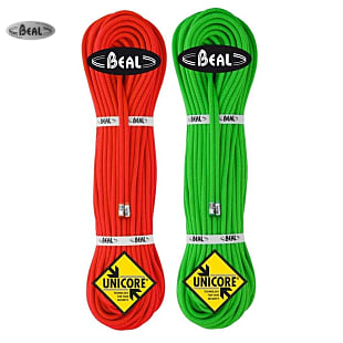 Beal GULLY UNICORE 7.3 MM 2 x 70 M GOLDEN DRY, Green - Red