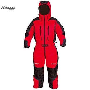Bergans EXPEDITION DOWN SUIT, Red - Black