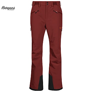 Bergans OPPDAL INSULATED LADY PANTS, Chianti Red