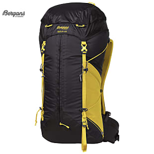 Bergans HELIUM 40 (MODELL WINTER 2020), Solid Charcoal - Waxed Yellow