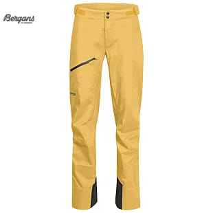 Bergans CECILIE 3L PANTS, Solid Dark Grey - Light Golden Yellow