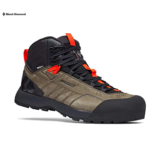 Black Diamond M MISSION LEATHER MID WP APPROACH SHOE, Eclipse - Red Rock