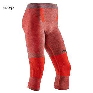 CEP M SKI TOURING COMPRESSION 3/4 BASE TIGHTS, Red