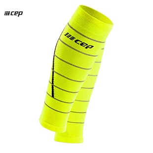 CEP M REFLECTIVE COMPRESSION CALF SLEEVES, Green