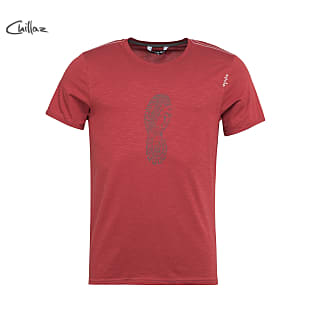 Chillaz M LEAVE A FOOTPRINT T-SHIRT, Red