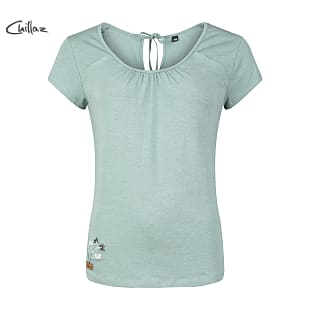 Chillaz W HIDE THE BEST TIME TO CHILL FLOWER T-SHIRT, Green Melange
