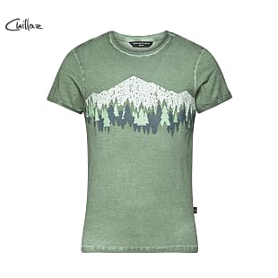 Chillaz M WOODS AND MOUNTAINS T-SHIRT, Green Washed