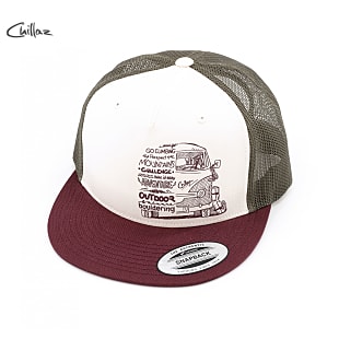 Chillaz LETTERING BUS CAP, Red/Olive