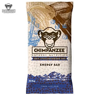 Chimpanzee ENERGY BAR DUNKLE SCHOKOLADE + MEERSALZ, Dark Chocolate - Sea Salt