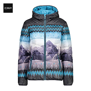 CMP W JACKET FIX HOOD MOUNTAINS, Curacao - Antracite