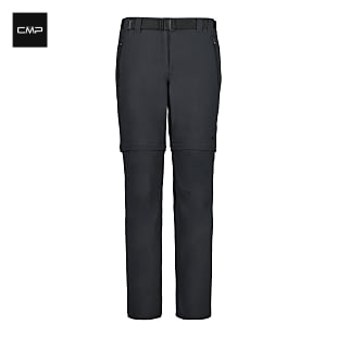CMP W ZIP OFF PANT STRETCH POLYESTER II, Anthracite