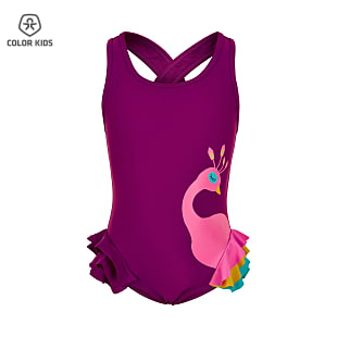 Color Kids GIRLS SWIMSUIT WITH ANIMAL, Festival Fuchsia
