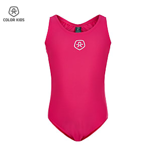 Color Kids GIRLS SWIMSUIT SOLID, Pink Yarrow