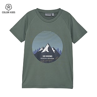 Color Kids BOYS T-SHIRT WITH PRINT SHORT SLEEVE, Dark Forest