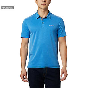 Columbia M NELSON POINT POLO, Azure Blue
