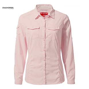 Craghoppers W NOSILIFE ADVENTURE II LANGARM BLUSE, Pink Clay