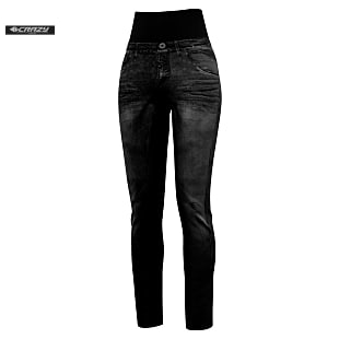 Crazy Idea W PANT SOUND, Print Jeans Black