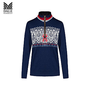 Dale of Norway W NORGE SWEATER, Lightnavy - Smoke - Offwhite