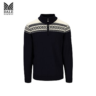 Dale of Norway M CORTINA HERON SWEATER, Navy - Offwhite