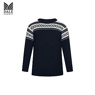 Dale of Norway KIDS CORTINA SWEATER, Navy - Offwhite