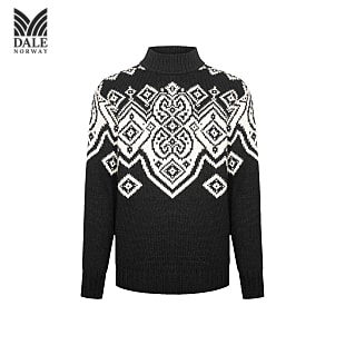 Dale of Norway M FALUN SWEATER, Black - Offwhite