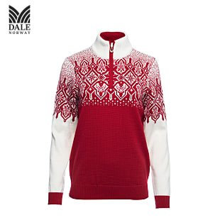 Dale of Norway W WINTERLAND SWEATER, Raspberry - Offwhite - Red Rose