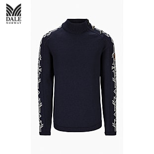 Dale of Norway M SIGURD SWEATER, Navy - Offwhite