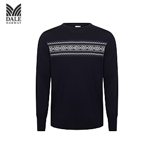 Dale of Norway M SVERRE SWEATER, Navy - Offwhite - Smoke