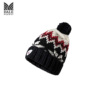 Dale of Norway MYKING HAT, Black - White - Red
