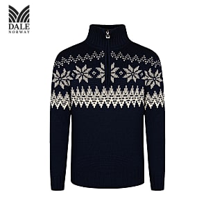 Dale of Norway M MYKING SWEATER, Navy - Offwhite - Light Charcoal