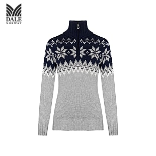Dale of Norway W MYKING SWEATER, Light Charcoal - Offwhite - Navy