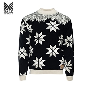 Dale of Norway M WINTER STAR SWEATER, Black - Offwhite - Dark Charcoal
