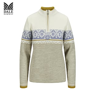 Dale of Norway W MORITZ SWEATER, Sand - Offwhite - Blue Shadow