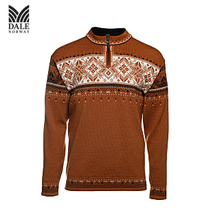 Dale of Norway BLYFJELL SWEATER, Copper - Marine - Offwhite