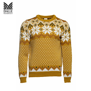 Dale of Norway M VEGARD SWEATER, Mustard - Offwhite - Copper