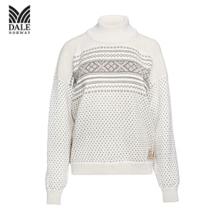 Dale of Norway W VALLOY SWEATER, Offwhite - Bright Green