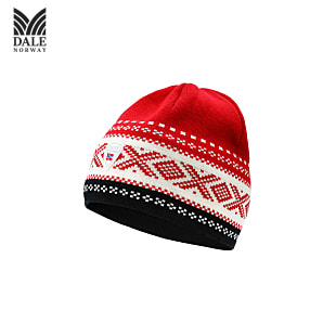 Dale of Norway DYSTINGEN HAT, Raspberry Offwhite Black