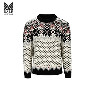 Dale of Norway M VEGARD SWEATER, Navy - Offwhite - Raspberry