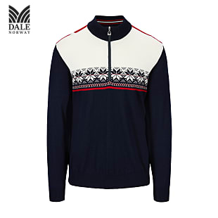 Dale of Norway M LIBERG SWEATER, Navy - Offwhite - Raspberry