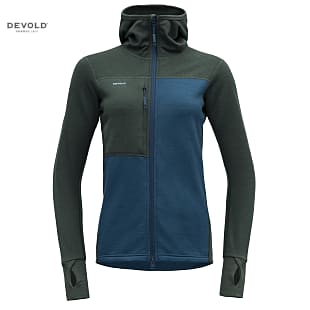 Devold NIBBA PRO HIKING WOMAN JACKET WITH HOOD, Woods